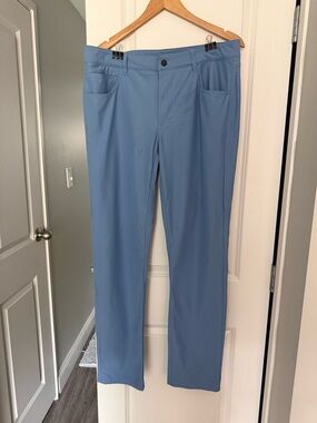 johnnie-O Light Blue Men's Prep-formance pants Golf Officewear Lightweight